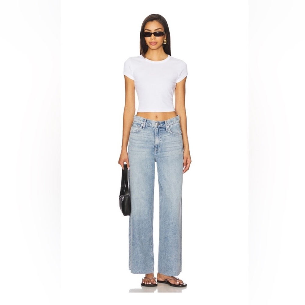 Rag and Bone Featherweight Tencel Sofie High Rise Ankle Wide Leg in Mira Size 23